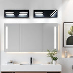 360° Rotate LED Bathroom Vanity Light Fixtures, 900LM Acrylic Matte Black - Image 8