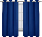LEMOMO Blackout Curtains 40 x 63 inch/Royal Blue Curtains Set of 2 - Image 2