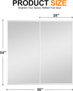 Delma Home Gym Mirror, Large Full Body Tempered Glass Frameless, Wall-Mounted - Image 5