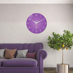 XNM Purple Wall Clock for Girls Bedroom 24 Inch Minimalist Large Wall Clocks - Image 5
