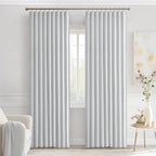 MIULEE Back Tab Light Blocking Curtains 90 Inch Long 2 Panels Set - Image 9