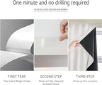 AJAZZ self Adhesive Portable 100% Blackout Curtains Simple and Easy to - Image 3