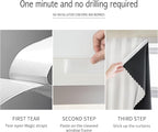 AJAZZ self Adhesive Portable 100% Blackout Curtains Simple and Easy to - Image 3
