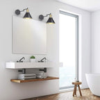 Swing Arm Wall Lamp Plug-in Cord Industrial Wall Sconce, Bronze and Black Finish - Image 6