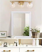 AAZZKANG Rectangular Wall Mirror Decorative Wood Framed Mirrors Large 20"x16" - Image 4