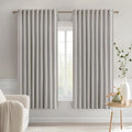 MIULEE Stone Back Tab Blackout Curtains 63 Inch Length 2 Panels Set by MIULEE