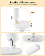 EZVALO Spot Lights Indoor, 5500mAh Rechargeable Plant Spotlights - Image 5