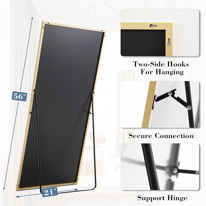 DUMOS 21"x56" Full Length Mirror - Image 5