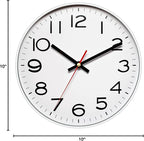 NUOVO Wall Clock Number Quartz Large Decorative Wall Clock Quiet Wall Clocks - Image 6