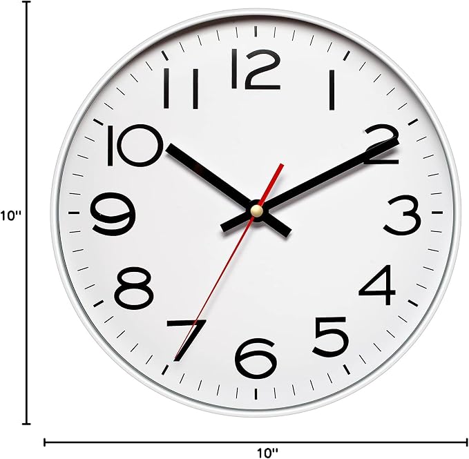 NUOVO Wall Clock Number Quartz Large Decorative Wall Clock Quiet Wall Clocks - Image 6