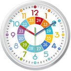 XFM Learning Clock for Kids Silent Non Ticking Battery Operated Colorful by XFMWallClock