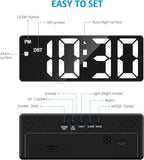 AMIR Digital Alarm Clock, Upgraded Small Digital Clock, Digital Clock Large - Image 4