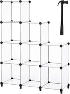HOMIDEC Closet Organizers and Storage, 9 Cube Storage Organizer, Portable - Image 6