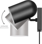 Globe Electric 65000098 1-Light Plug-in or Hardwire Wall Sconce, Matte Black - Image 13