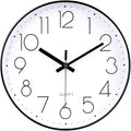 8 Inch Small Black Wall Clocks Silent Non Ticking Battery Operated by HorizentWallClock
