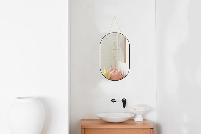 YCHMIR Oval Wall Mirror, Oval Shape, - Image 2