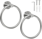SetSail Towel Holder for Bathroom Wall Silver Towel Ring Stainless Steel Hand by SetSail