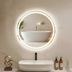 DUMOS 24 Inch Round LED Bathroom Mirror - Image 2