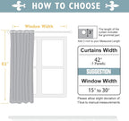 ChrisDowa Blackout Curtains 63 inches Long - Image 5