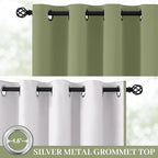 Yakamok 100% Blackout Curtain Panels 72 inches Cold and Light Blocking Drapes - Image 2