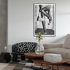 High Fashion Poster Trendy Black and White Wall Art Retro Girl Luxury Feminist - Image 3