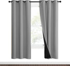 NICETOWN Full Shade Curtain Panels, Pair of Energy Smart & Noise Blocking Out - Image 2