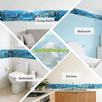Ocean Wallpaper Border Wall Border Trim Peel and Stick 19.7 x 4 Inch Ocean - Image 7