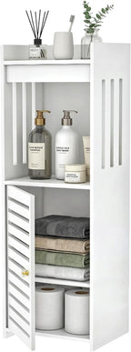 Narrow Bathroom Storage Cabinet, 4-Tier Slim Organizer by HaveaGreatDay