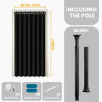 AJAZZ Blackout Sliding Door Curtains - Image 2