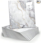 Chejiaye 22pcs Marble Peel and Stick Backsplash Surface Waterproof Wall Panels by Chejiaye