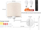 GOODATE Plug in Wall Sconces - Image 5