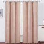 LEMOMO Blush Thermal Blackout Curtains/42 x 95 Inch/Set of 2 Panels Room by Lemomo