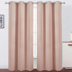 LEMOMO Blush Thermal Blackout Curtains/38 x 84 Inch/Set of 2 Panels Room by Lemomo