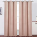 LEMOMO Blush Thermal Blackout Curtains/42 x 84 Inch/Set of 2 Panels Room by Lemomo