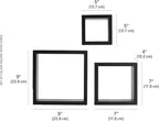MELANNCO Floating Wall Square Cube Shelves - Image 3
