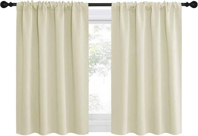 NICETOWN Kitchen Curtains, Short Blackout Curtains & Drapes, Small Window - Image 2