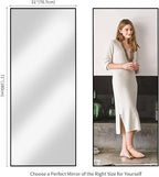Koonmi 71"x30" Floor Mirror Full Length, Bedroom Floor Body Mirror - Image 6