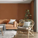 Safiyya Peel and Stick Wallpaper Dark Orange Contact Paper 118"x17.7" Solid - Image 7