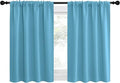 NICETOWN RV Blackout Curtains for Camper Windows, Teal Blue, Kitchen Short by NICETOWN