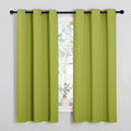 NICETOWN Fresh Green Blackout Curtains 40 inches Length by NICETOWN