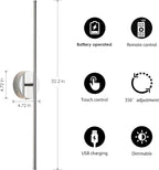 KARTOOSH Battery Operated Wall Sconces - Image 5