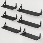 AMADA HOMEFURNISHING Wall Shelves Set of 6, Wood Floating Shelves by AMADAHOMEFURNISHING