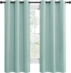 NICETOWN Aqua Blue Room Darkening Curtains - Image 2