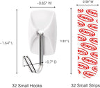 Sinfuo Wire Hooks for Wall Small 32 Hooks, Heavy Duty Wall Hooks - Image 2
