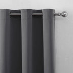 LEMOMO Blackout Curtains 66 x 72 Inch Long Frost Grey Curtains Set of 2 Panels - Image 6