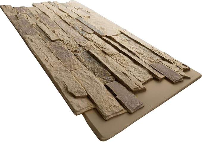 EverStone Acadia Ledge Faux Stone Panel, Adobe Color - Image 6