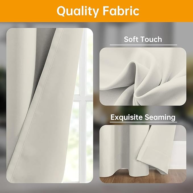 Hoeflife Room Divider Curtains Blackout Floor to Ceiling Curtain - Image 3