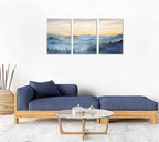 Wall Decor for Bedroom 3 Panel Sunrise Misty Forest Print Picture Paintings - Image 4