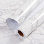 practicalWs Glossy Marble Contact Paper Granite White/Grey Kitchen Countertop - Image 9