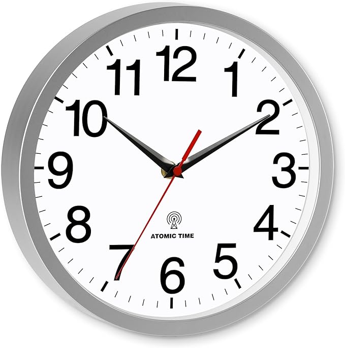 Rohioue Atomic Wall Clock Modern 14 Inch Battery Operated Analog Clock - Image 2